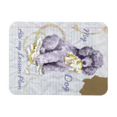 Magnet Flexible Mon caniche standard a mangé mon plan de leçon (Horizontal)