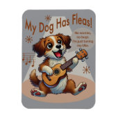Magnet Flexible Mon Chien A Fleas Ukulele Tuning Chanson (Vertical)