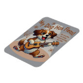 Magnet Flexible Mon Chien A Fleas Ukulele Tuning Chanson (Côté Gauche)