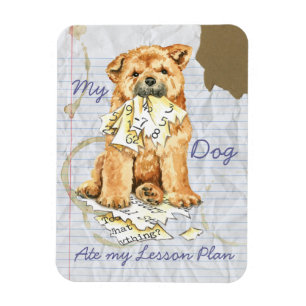 Magnet Flexible Mon Chow Chow a mangé mon plan de leçon