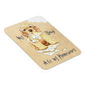 Magnet Flexible Mon Cocker Spaniel A Mangé Mes Devoirs (Côté Droit)