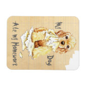 Magnet Flexible Mon Cocker Spaniel A Mangé Mes Devoirs (Horizontal)