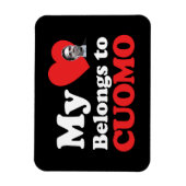 Magnet Flexible Mon coeur appartient à Cuomo (Vertical)