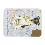 Magnet Flexible Mon Collie lisse Met mon plan de leçon (Horizontal)