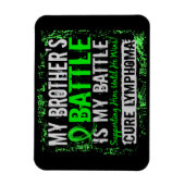 Magnet Flexible Mon combat contre 2 Lymphoma Brother (Vertical)