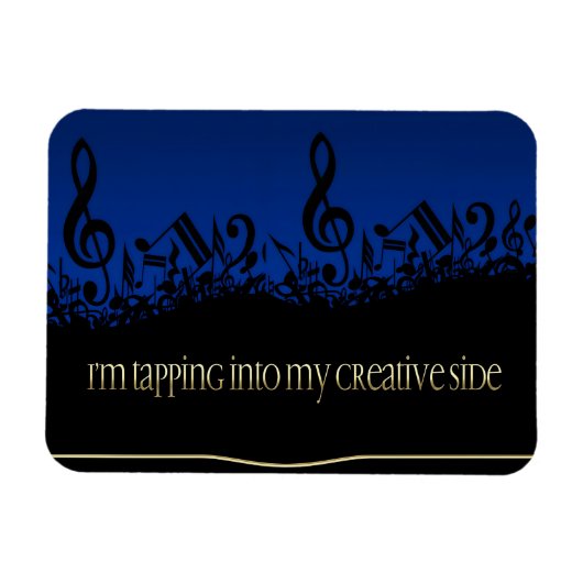 Magnet Flexible "Mon côté créatif" Affirmation de Motivation Flexi (Horizontal)