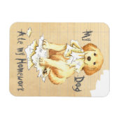Magnet Flexible Mon Golden Mate Mes devoirs (Horizontal)