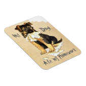 Magnet Flexible Mon GSD Mange Mes devoirs (Côté Droit)