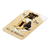 Magnet Flexible Mon GSD Mange Mes devoirs (Côté Gauche)