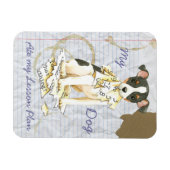 Magnet Flexible Mon Jouet Fox Terrier Ate mon plan de leçon (Horizontal)