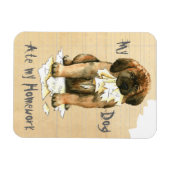 Magnet Flexible Mon Leonberger A Mangé Ma Maison (Horizontal)