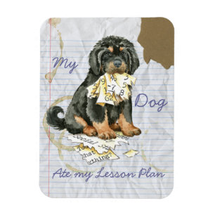 Magnet Flexible Mon Mastiff Tibétain A Mangé Mon Plan De Leçon