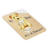 Magnet Flexible Mon Norfolk Terrier A Mangé Mes Devoirs (Côté Droit)
