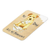 Magnet Flexible Mon Norfolk Terrier A Mangé Mes Devoirs (Côté Gauche)