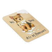 Magnet Flexible Mon Norwich Terrier a mangé mes devoirs (Côté Droit)