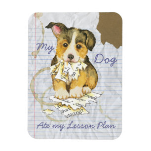 Magnet Flexible Mon Pembroke Welsh Corgi a mangé mon plan de leçon