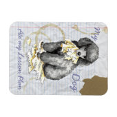 Magnet Flexible Mon Petit Poodle A Mangé Mon Plan De Leçon (Horizontal)
