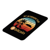 Magnet Flexible Mon Plan de Retraite Bitcoin Plage Coucher de sole (Côté Gauche)