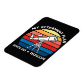 Magnet Flexible Mon plan de retraite implique un télescope (Côté Gauche)