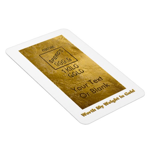 Magnet Flexible Mon Poids En Or (Côté Droit)