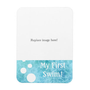 Magnet Flexible Mon premier aimant photo de natation