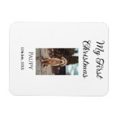 Magnet Flexible Mon premier Noël ajouter nom animal chien chat ann (Horizontal)