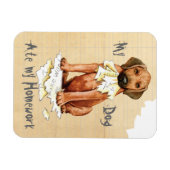Magnet Flexible Mon Rhodesian Ridgeback a mangé mon aimant de trav (Horizontal)