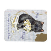 Magnet Flexible Mon Schipperke A Mangé Mon Plan De Leçon (Horizontal)