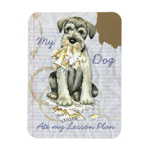 Magnet Flexible Mon Schnauzer Standard A Mangé Mon Plan De Leçon