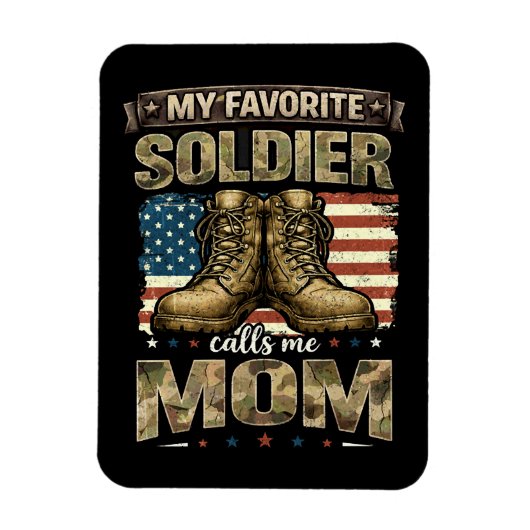 Magnet Flexible Mon soldat préféré m'appelle maman (Vertical)