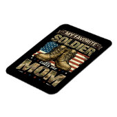 Magnet Flexible Mon soldat préféré m'appelle maman (Côté Gauche)