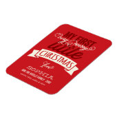 Magnet Flexible Mon Très Joyeux Petit Bébé de Noël 1er Noël (Côté Gauche)