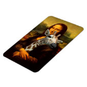 Magnet Flexible Mona Lisa aime les girafes (Côté Gauche)