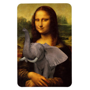 Magnet Flexible Mona Lisa avec éléphant