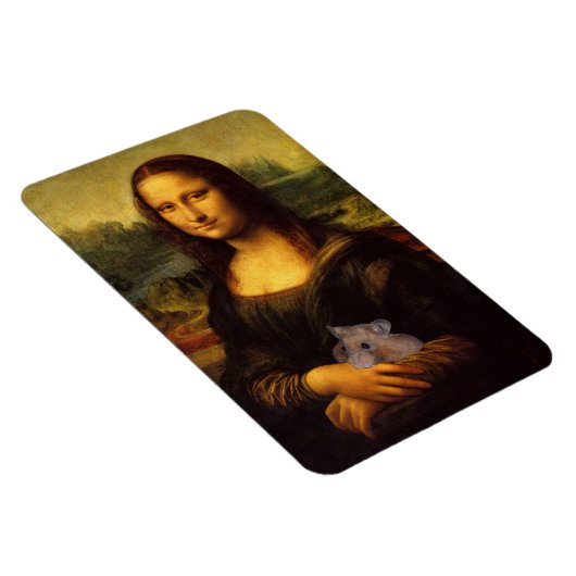 Magnet Flexible Mona Lisa Avec Hamster (Côté Droit)