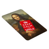Magnet Flexible Mona Lisa Restez Calme Et Souriez (Côté Droit)