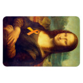 Magnet Flexible Mona Lisa With Orange Ribbon (Horizontal)