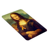 Magnet Flexible Mona Lisa With Orange Ribbon (Côté Droit)