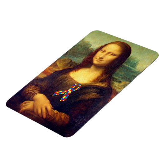 Magnet Flexible Mona Lisa With Puzzle (Côté Gauche)