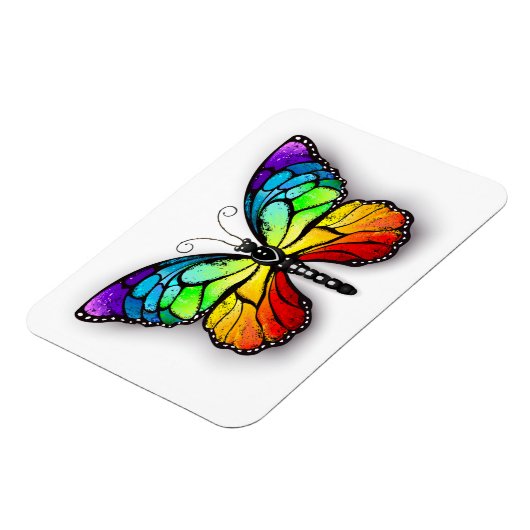 Magnet Flexible Monarque papillon arc-en-ciel (Côté Gauche)