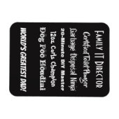 Magnet Flexible Monde le plus grand papa ! Personnalisable ! ! (Horizontal)