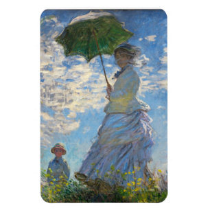 Magnet Flexible Monet la femme de promenade avec un aimant de