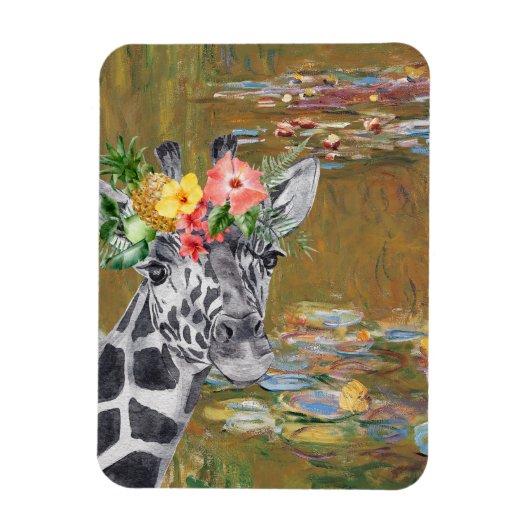Magnet Flexible Monet Lily Pond et Giraffe (Vertical)