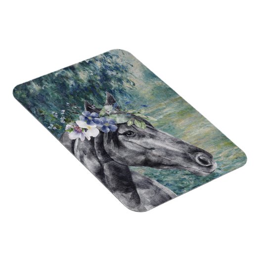 Magnet Flexible Monet Morning Seine et Black Horse (Côté Droit)