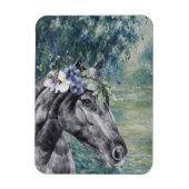 Magnet Flexible Monet Morning Seine et Black Horse (Vertical)