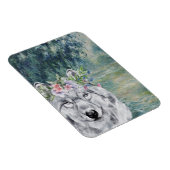 Magnet Flexible Monet Morning Seine et Grey Wolf (Côté Droit)