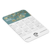 Magnet Flexible Monet Peinture Business Logo 2024 Calendrier (Côté Droit)