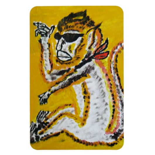 Magnet Flexible Monkey Circus Art (Vertical)
