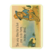 Magnet Flexible Monkey Plays Dead 1914 Comic Vintage (Vertical)