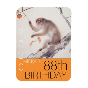 Magnet Flexible Monkey year Japanese painting Birthday FPM